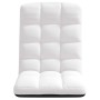 Silla de suelo plegable de tela blanca 71x51x62 cm
