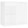 Tocador con LED y 2 armarios madera contrachapada blanco de vidaXL, Tocadores para dormitorios - Ref: Foro24-3082026, Precio:...