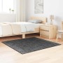 Alfombra Shaggy Antideslizante Gris oscuro 120 x 120 cm PP