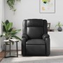 Sillón de masaje reclinable cuero sintético negro