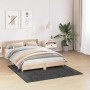 Alfombra Shaggy Antideslizante Gris oscuro 160 x 160 cm PP