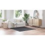 Alfombra Shaggy Antideslizante Gris oscuro 160 x 160 cm PP