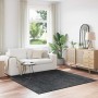 Alfombra Shaggy Antideslizante Gris oscuro 200 x 200 cm PP