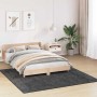 Alfombra Shaggy Antideslizante Gris oscuro 200 x 200 cm PP