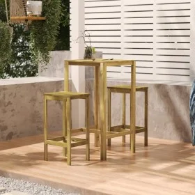 Impregnated pine wood bar table 60x60x110 cm by vidaXL, Garden tables - Ref: Foro24-318219, Price: 66,91 €, Discount: %