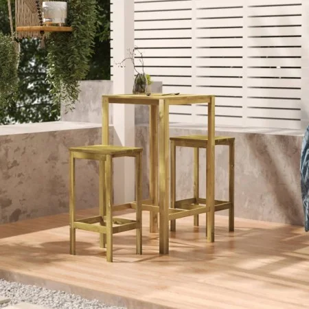 Mesa de bar madera de pino impregnada 60x60x110 cm de vidaXL, Mesas de jardín - Ref: Foro24-318219, Precio: 66,89 €, Descuent...