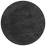 Alfombra Shaggy Antideslizante Gris oscuro 90 x 90 cm PP