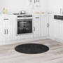 Alfombra Shaggy Antideslizante Gris oscuro 90 x 90 cm PP