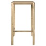 Bartisch aus imprägniertem Kiefernholz, 60 x 60 x 110 cm von vidaXL, Gartentische - Ref: Foro24-318219, Preis: 68,28 €, Rabat...
