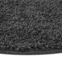 Alfombra Shaggy Antideslizante Gris oscuro 90 x 90 cm PP