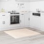 Alfombra Shaggy Antideslizante Crema 120 x 120 cm PP
