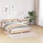 Alfombra Shaggy Antideslizante Crema 160 x 160 cm PP