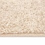 Alfombra Shaggy Antideslizante Crema 160 x 160 cm PP