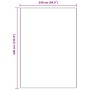Alfombra Shaggy Antideslizante Crema 240 x 340 cm PP