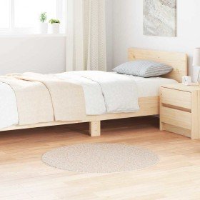 Alfombra Shaggy Antideslizante Crema 90 x 90 cm PP