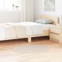 Alfombra Shaggy Antideslizante Crema 90 x 90 cm PP