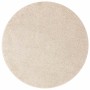 Alfombra Shaggy Antideslizante Crema 120 x 120 cm PP