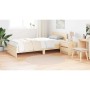 Alfombra Shaggy Antideslizante Crema 120 x 120 cm PP