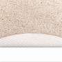 Alfombra Shaggy Antideslizante Crema 120 x 120 cm PP