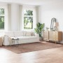 Alfombra Shaggy Antideslizante Marrón 200 x 290 cm PP