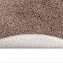 Alfombra Shaggy Antideslizante Marrón 90 x 90 cm PP