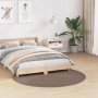 Alfombra Shaggy Antideslizante Marrón 160 x 160 cm PP