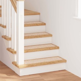 Alfombrillas Antideslizantes para Escalera 15 pcs Crema