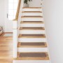 Alfombrillas Antideslizantes para Escalera 15 pcs Marrón