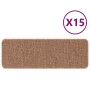 Alfombrillas Antideslizantes para Escalera 15 pcs Amarillo