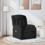 Sillón reclinable de masaje de tela negro