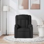Sillón reclinable de masaje de tela negro