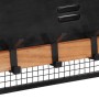 Perchero de pared madera maciza de mango 90x11x30 cm