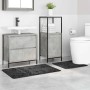 Estera de baño 2 pcs Gris oscuro 50 x 50 cm Polipropileno