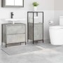 Estera de baño 2 pcs Gris 50 x 50 cm Polipropileno