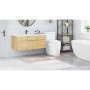 Estera de baño 2 pcs Crema 50 x 50 cm Polipropileno