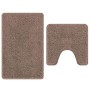 Estera de baño 2 pcs Marrón 50 x 50 cm Polipropileno