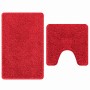 Estera de baño 2 pcs Rojo 50 x 50 cm Polipropileno
