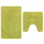 Estera de baño 2 pcs Verde claro 50 x 50 cm Polipropileno