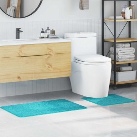 Estera de baño 2 pcs Tuquesa 50 x 50 cm Polipropileno Estera de baño 2 pcs Tuquesa 50 x 50 cm Polipropileno