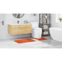 Estera de baño 2 pcs Naranja 50 x 50 cm Polipropileno
