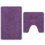 Estera de baño 2 pcs Morado 50 x 50 cm Polipropileno