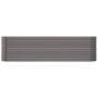 Pflanzgefäß Blumenbeet Stahl Pulverbeschichtung grau 260x40x68 cm von vidaXL, Töpfe und Pflanzgefäße - Ref: Foro24-318904, Pr...