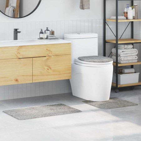 Conjunto de alfombra de baño antideslizante 3 pcs Gris