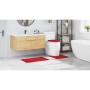 Conjunto de alfombra de baño antideslizante 3 pcs Rojo