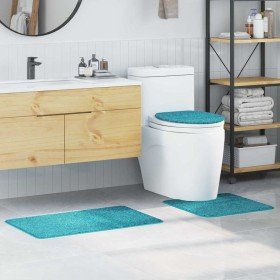 Conjunto de alfombra de baño antideslizante 3 pcs Tuquesa Conjunto de alfombra de baño antideslizante 3 pcs Tuquesa