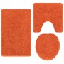 Conjunto de alfombra de baño antideslizante 3 pcs Naranja