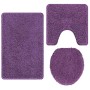 Conjunto de alfombra de baño antideslizante 3 pcs Morado