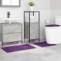 Conjunto de alfombra de baño antideslizante 3 pcs Morado