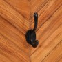 Percheros 2 uds madera madera maciza de acacia 35x1x90 cm