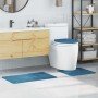 Conjunto de alfombra de baño antideslizante 3 pcs Azul